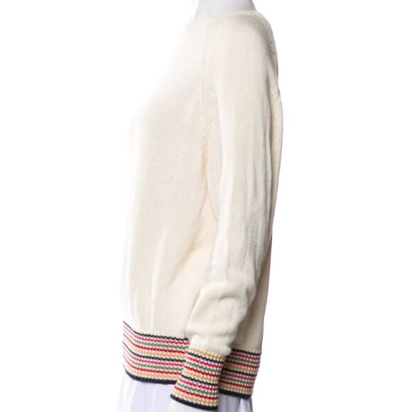 The Great. Multi Stripe Cream Sweater - Picture 5 of 9
